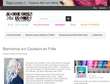 Tablet Screenshot of couleurs-en-folie.com